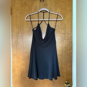 Silence + Noise GrayBackless Dress